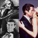 Clockwise from top left: Shirley Eaton in Goldfinger (Keystone/Getty); Pierce Brosnan and Izabella Scorupco for Goldeneye (Getty); George Lazenby in On Her Majesty’s Secret Service (M. Stroud/Getty); Sean Connery in Thunderball (MacGregor/Getty